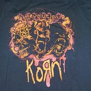 Large Korn 2007 Evolution Tour t-shirt